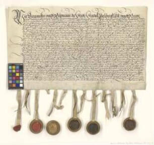 Altmärkische und prignitzsche Städte verschreiben sich Heinrich Lorentz, Bürger zu Gardelegen, über 1.100 Taler.