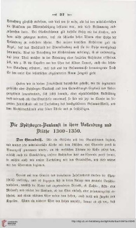 Die Spitzbogen-Baukunst in ihrer Vollendung und Blüthe 1300-1350