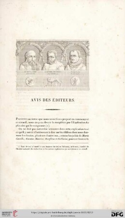 Avis des éditeurs
