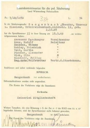 Gengenbach, Theodor