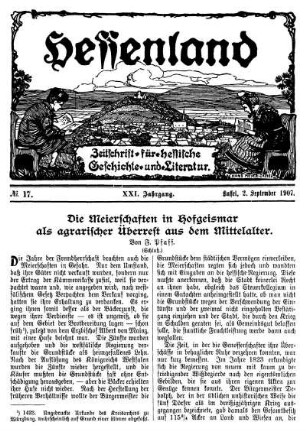 No. 17, 2. September 1907