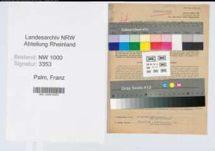 Entnazifizierung Franz Palm, geb. 18.06.1890 (Postinspektor)