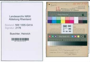 Entnazifizierung Heinrich Buechter , geb. 22.12.1913 (Polizist)