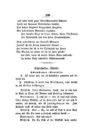 Scherzhaftes Allerlei