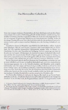 Das Herrenalber Gebetbuch