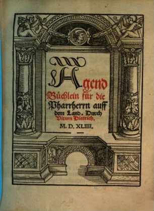 Agend-Büchlein für die Pfar-Herren auff dem Land