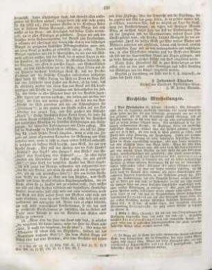 136 Kirchliche Mittheilungen