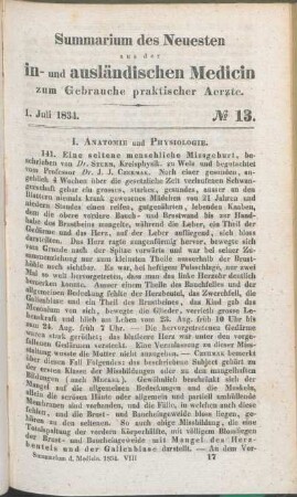 1. Juli 1834. No 13.