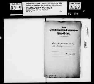 Protokollbuch des Amtes Virneburg.