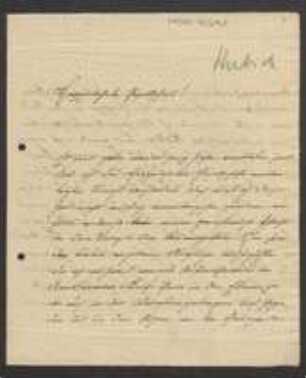 Brief von Franz Herbich an Regensburgische Botanische Gesellschaft