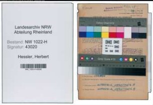 Entnazifizierung Herbert Hessler , geb. 11.10.1918 (Bahnbeamter)