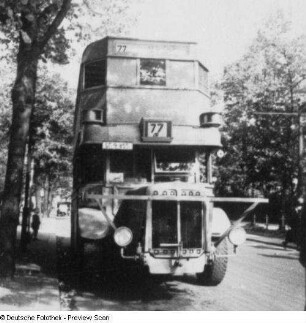 Berlin, Linie 77, Büssing-Doppelstockbus