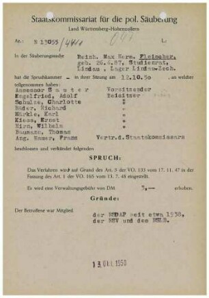 Fleischer, Reinhard Max Hermann