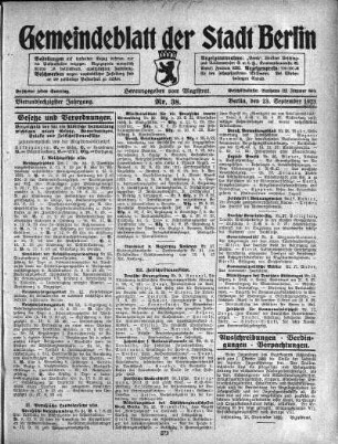 1923,38: Nr. 38, 23. September 1923