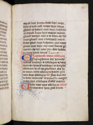 Antiphon 'Regina coeli letare' mit zwei Gebeten, nl.
