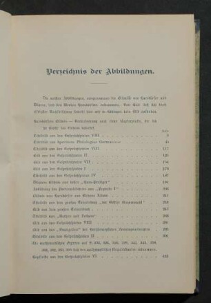 Verzeichnis der Abbildungen.