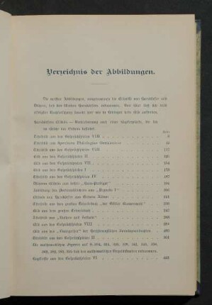 Verzeichnis der Abbildungen.