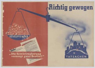 "Richtig gewogen // BEHAUPTUNGEN // TATSACHEN"