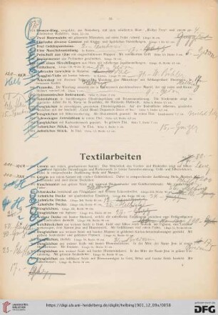 Textilarbeiten (Nr. 895-957)