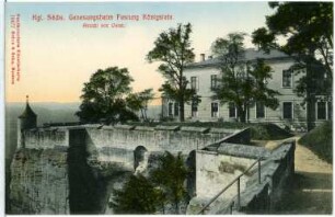 Königstein. Festung, Genesungsheim, Ansicht von Osten