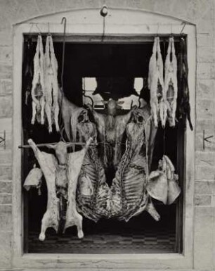 Fleischerladen am Borgo SS. Apostoli, Florenz, Toskana