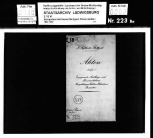 Elsässer, Gottlieb; Korrepetitor und Volontär; ausgesch.: 1904