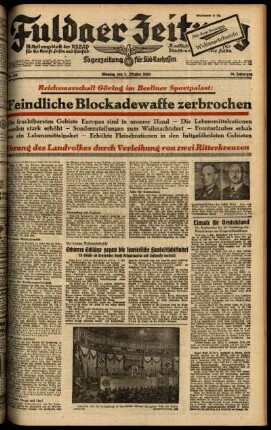 Ausgabe vom Montag, den 05. Oktober 1942.