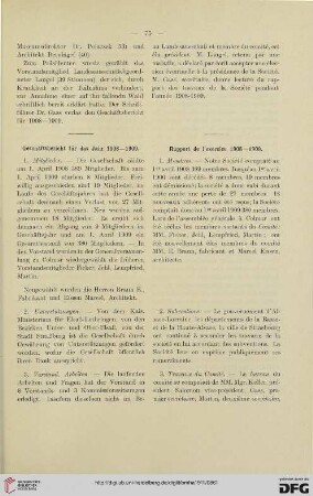 Geschäftsbericht für das Jahr 1908-1909 / Rapport de l'exercice 1908-1909