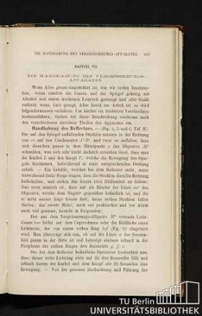 Kapitel VII. Die Handhabung des Vergrösserungs-Apparates.