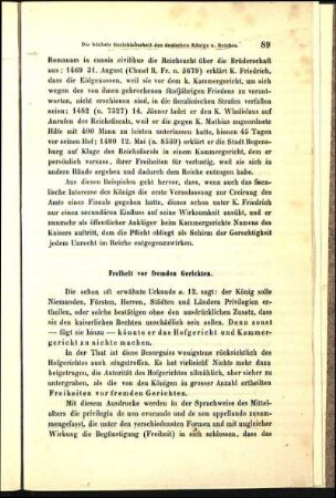 Freiheit vor fremden Gerichten.