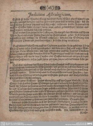 Judicium Astrologicum.