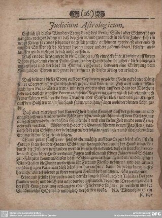 Judicium Astrologicum.