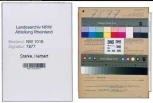 Entnazifizierung Herbert Starke , geb. 01.12.1901 (Architekt)