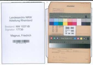 Entnazifizierung Friedrich Magnus , geb. 11.06.1898 (Arbeiter)