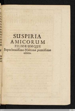 Suspiria Amicorum