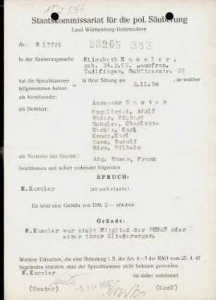 Kammler, Elisabeth