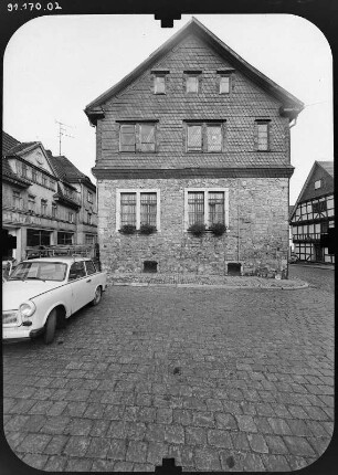 Bleicherode, Hauptstraße 37. Rathaus (1540). Giebelfront