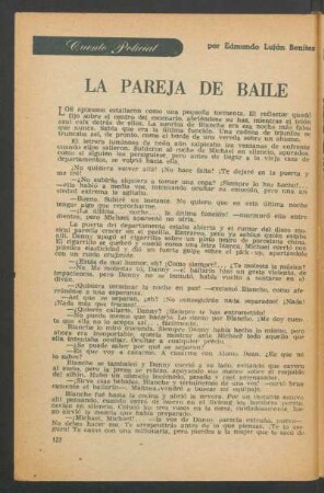La pareja de baile : Cuento policial