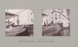 links: holländische Fischerbarken rechts: holländische Fischerbarken