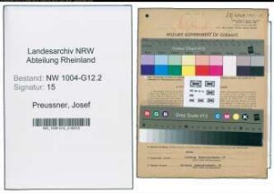 Entnazifizierung Josef Preussner , geb. 15.04.1902 (Ingenieur)