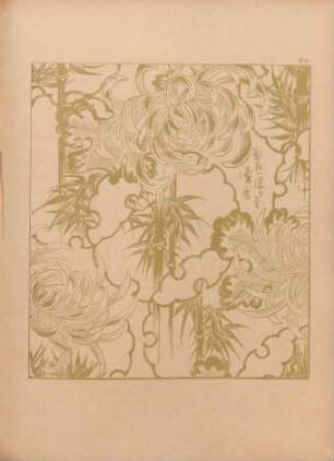 EB [Dessin industriel. - Bambous et chrysanthèmes]