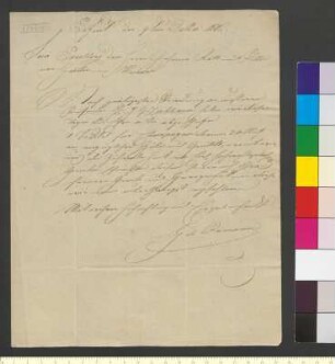 Brief von Ramann, Gebrüder an Goethe, Johann Wolfgang von