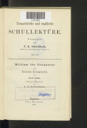 William the Conqueror und Queen Elisabeth