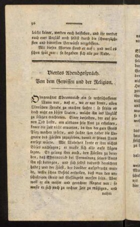 96-116, Viertes Abendgespräch