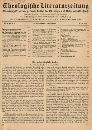 257-266 Über anthropologische Medizin