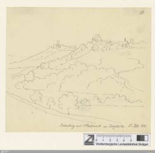 Ramsberg mit Staufeneck von Donzdorf her