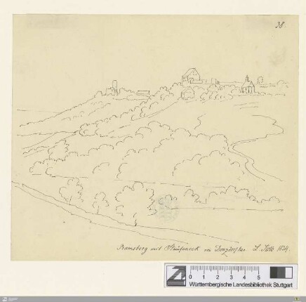 Ramsberg mit Staufeneck von Donzdorf her