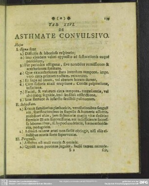 Tab. XXVI. De Asthmate Convulsivo