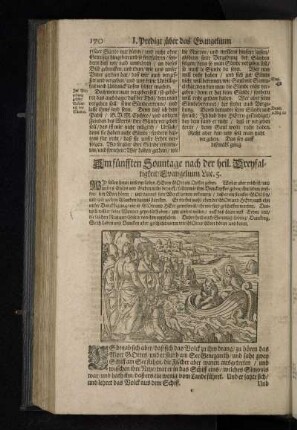 Am fünfften Sonntage nach der heil. Dreyfaltigkeit/Evangelium Luc.5.