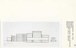 Theater, Berlin-Tiergarten (Diplomarbeit bei Willy Kreuer): Schnitt 1:200